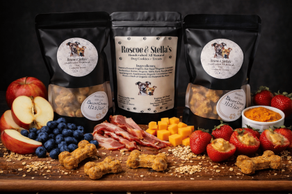 Roscoe & Stella's Handcrafted Bacon & Wisconsin Cheddar Dog Treats