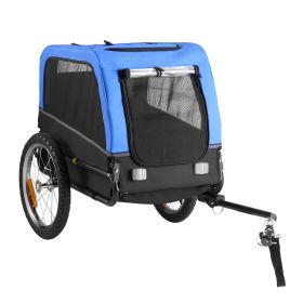 Dog Bike Trailer, Supports up to 66 lbs, Pet Cart Bicycle Carrier for Small & Medium Dogs, Easy Folding Frame with Quick Release Wheel