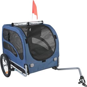 Dog Bike Trailer, Supports up to 100 lbs, Pet Cart Bicycle Carrier, Easy Folding Frame with Quick Release Wheels, Universal Bicycle Coupler