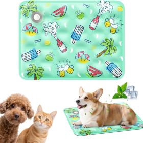 120*70cm Dog Cooling Mat, 2026 New Summer Pet Mats, Portable Pet Cooling Pad for Travel, Washable Gel Coolings Mat for Dogs and Cats Indoor Outdo (title: default title)